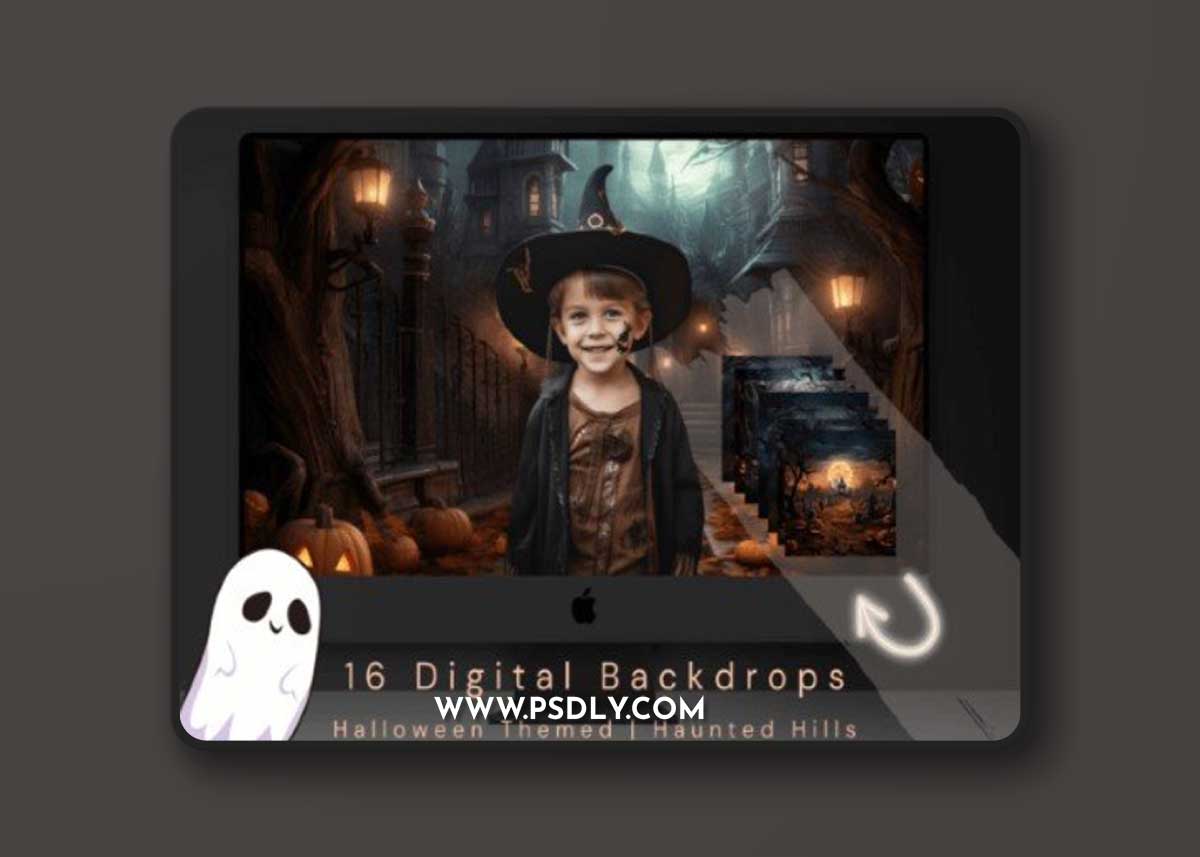 Halloween Haunted Hills | Backdrops