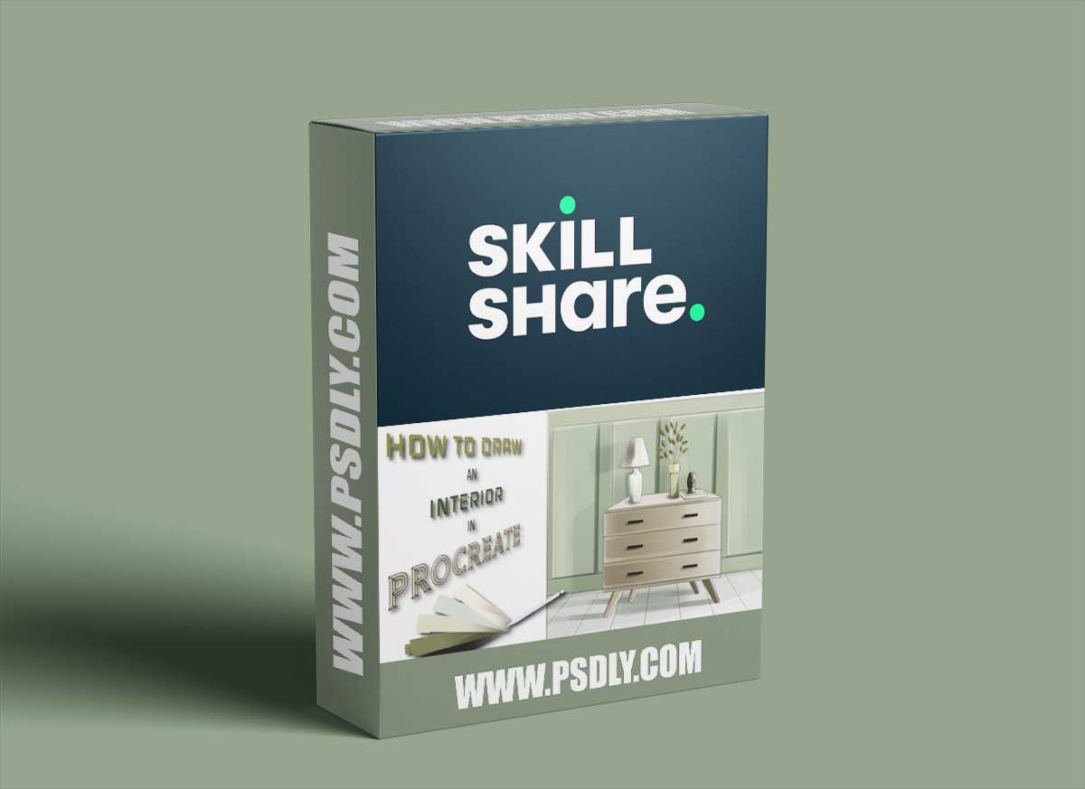 Interior Drawing in Procreate: How to Render an Interior Space in One Point Perspective