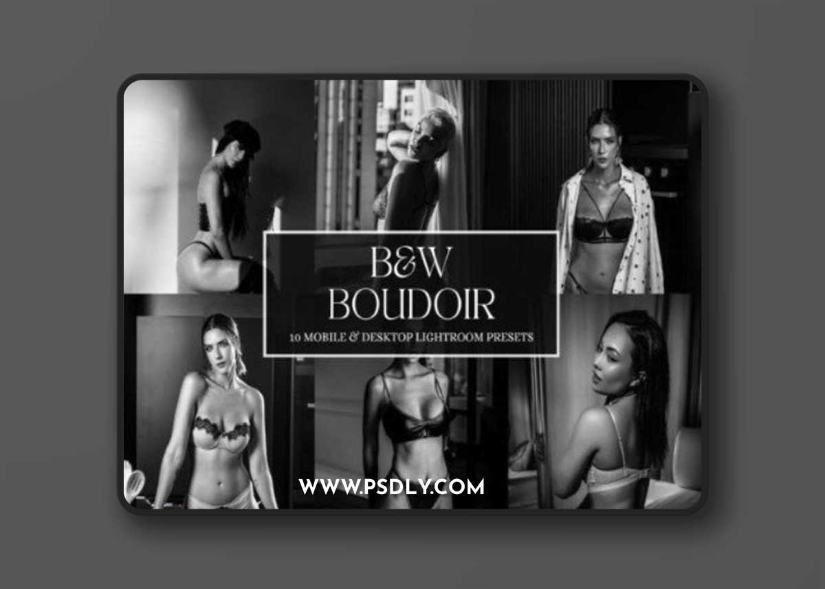 MePresets - B&W Boudoir Lightroom Presets