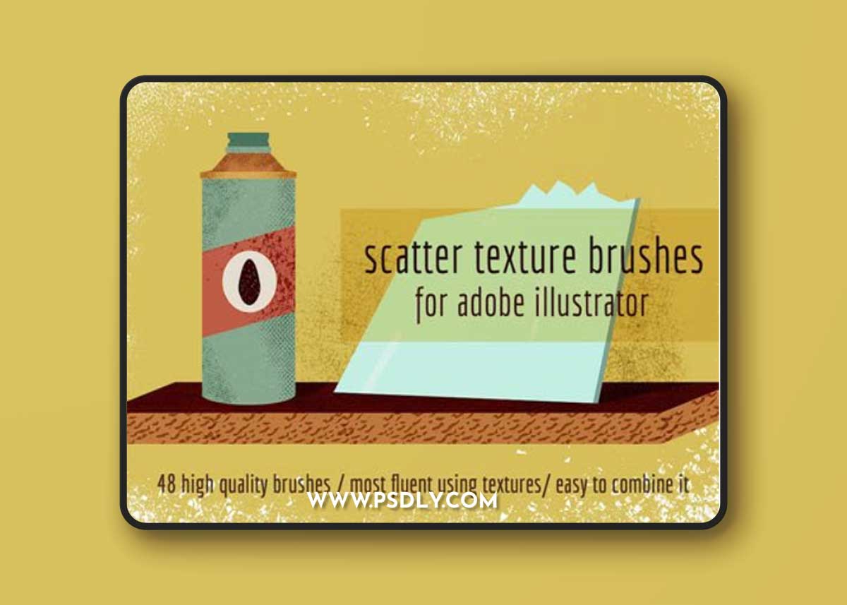 Scatter Texture Brushes for Illustrator