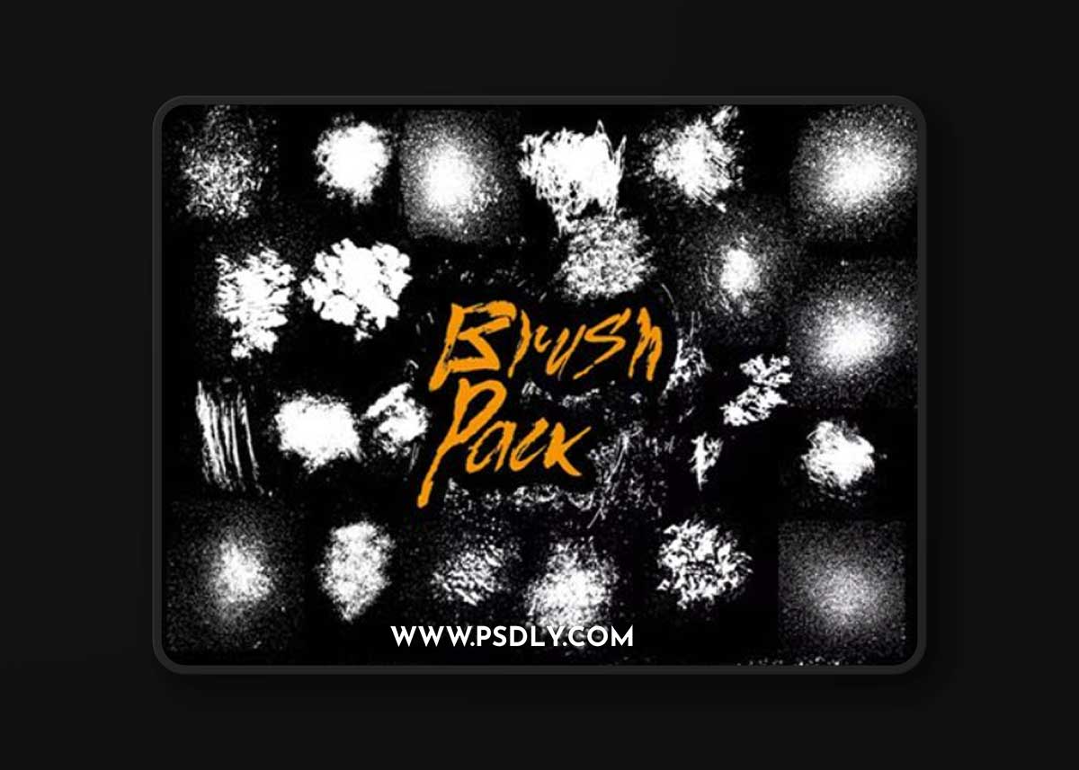 Splatter Brushes Pack for Photoshop & Illustrator