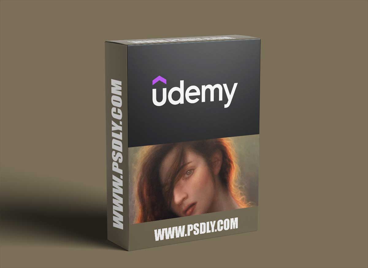 Udemy Portrait Painting Of Sunlit Girl In Oil Colour Series-6