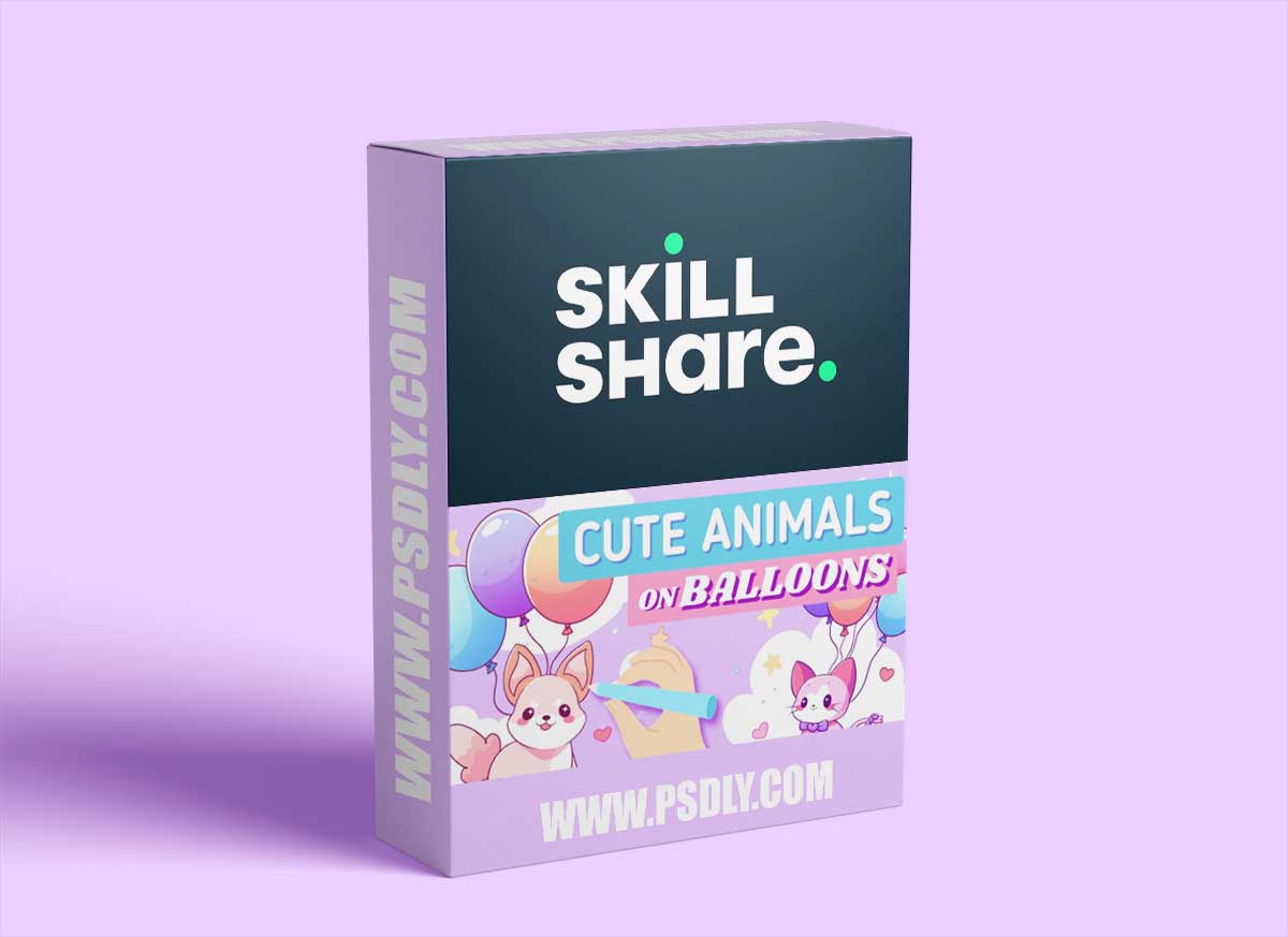 Up, Up, and Away: Drawing Cute Animals Flying on Balloons in Procreate