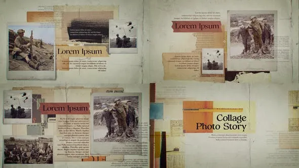 Videohive Collage Photo History 47935074