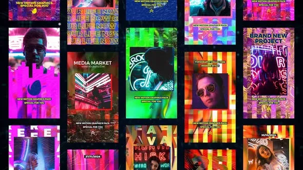 Videohive Colorful Abstract Stories 47911215