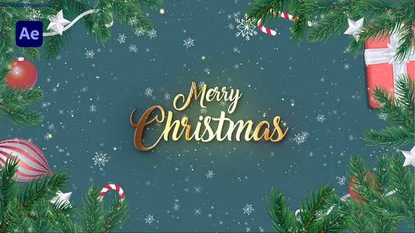 Videohive Merry Christmas Intro 48369868