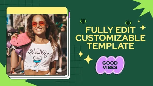 Videohive Retro Colorful Slides Promo 48306243