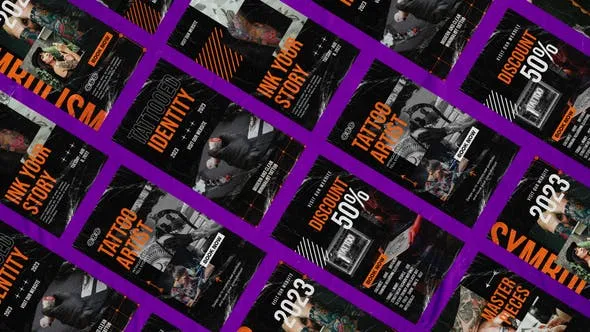 Videohive Tattoo Studio Reels & Stories 48362807