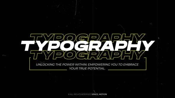 Videohive Typography Titles _AE 47905392