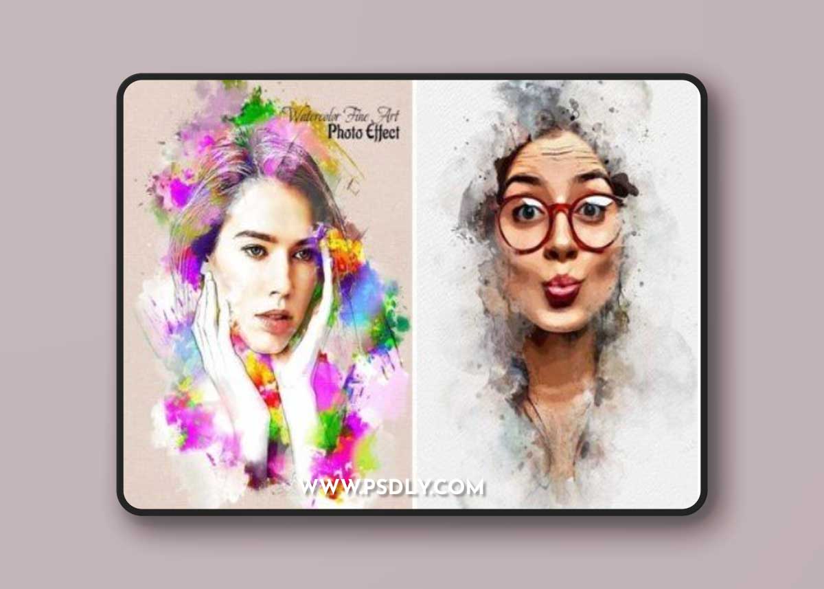 Watercolor Fine Art Photo Effect