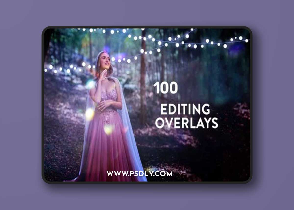 100+ Light Bokeh & String Lights Overlays Pack for Photoshop