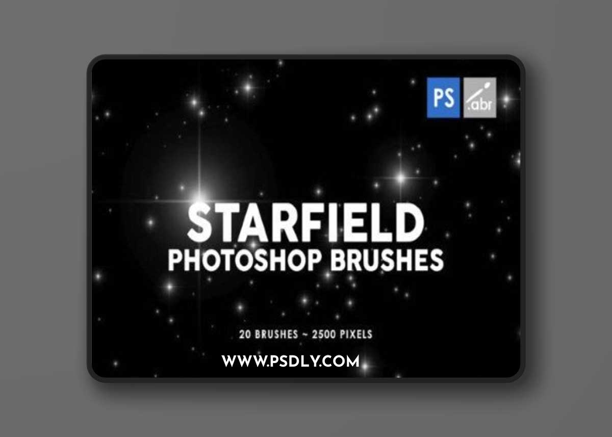 20 Star-field Photoshop Stamp Brushes