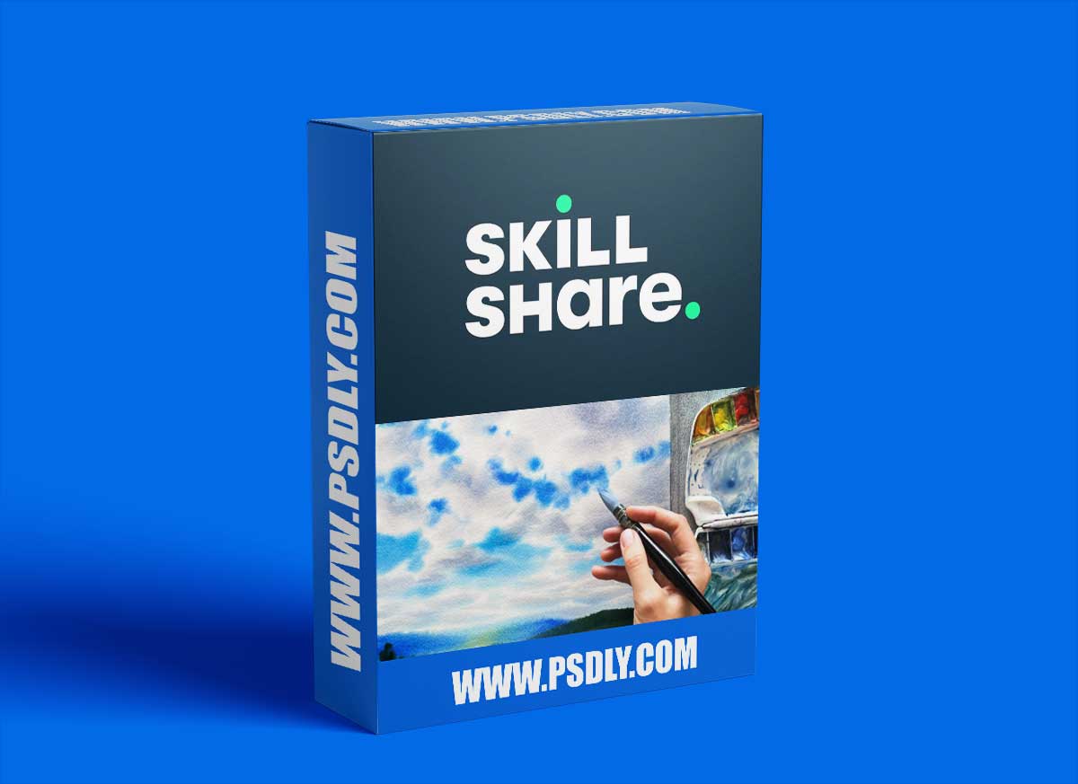 All About Painting Blue Skies and White Clouds with Watercolors