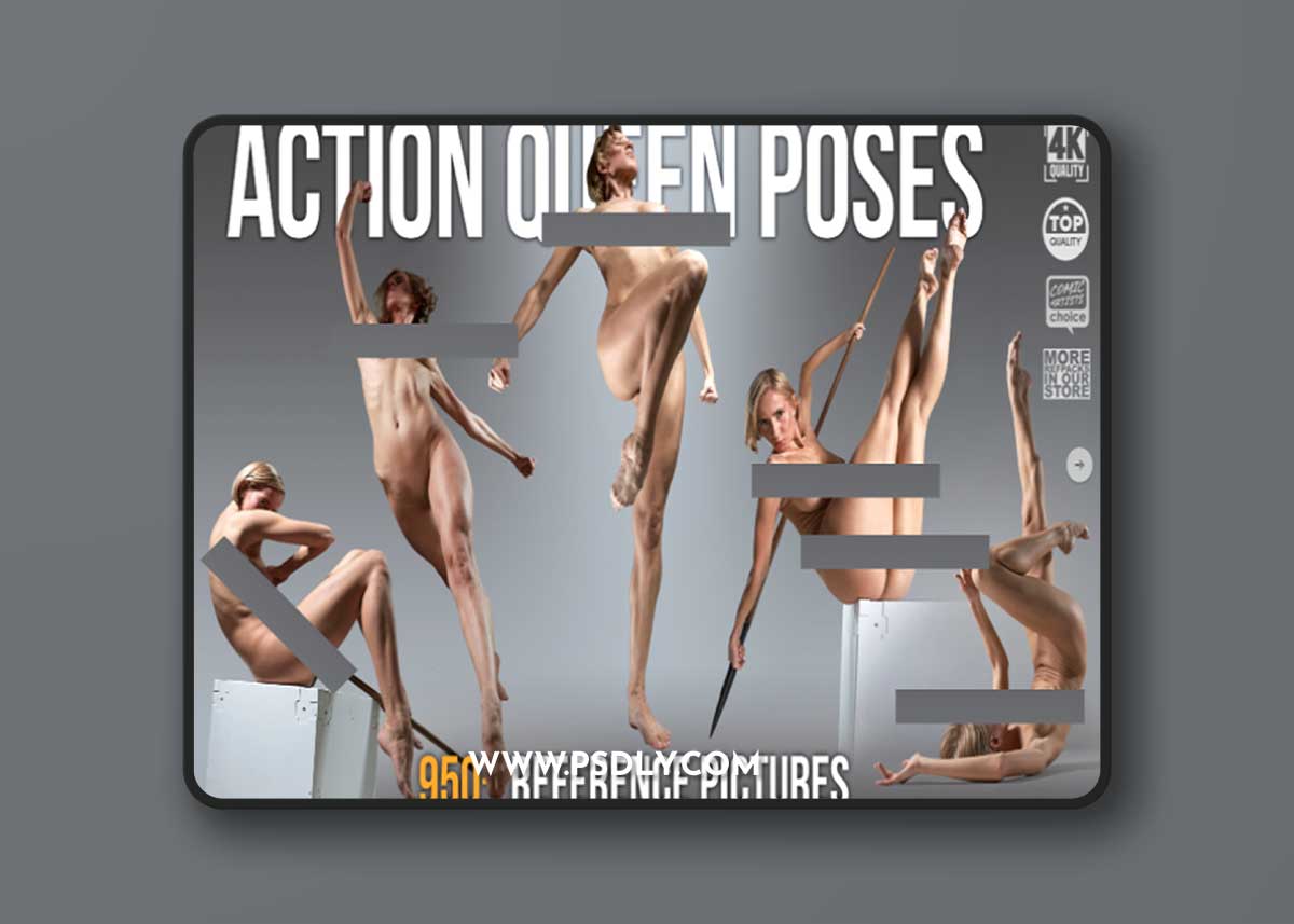 ArtStation – Action Queen Poses Reference Pictures