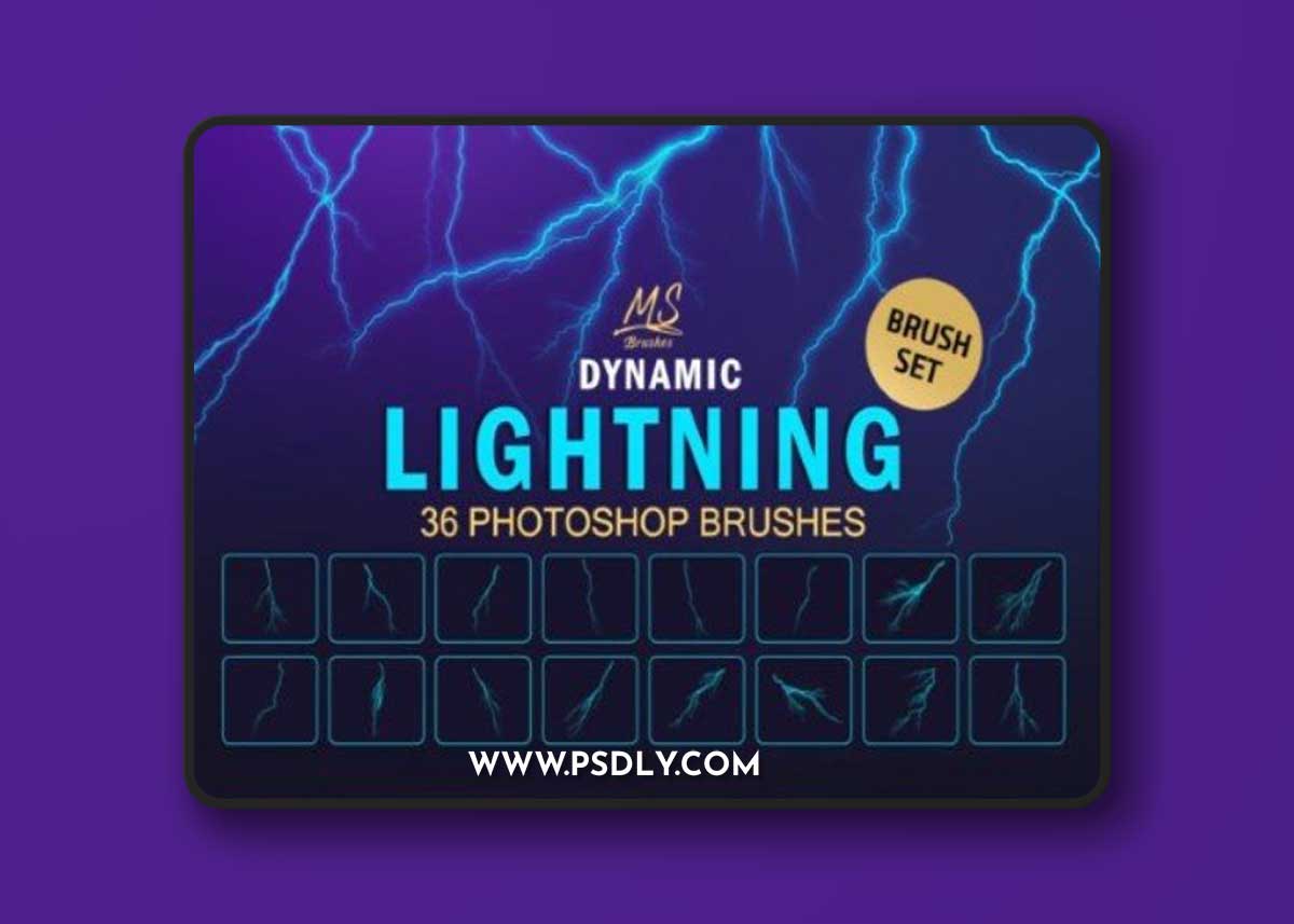 Lightning Photoshop Brushes