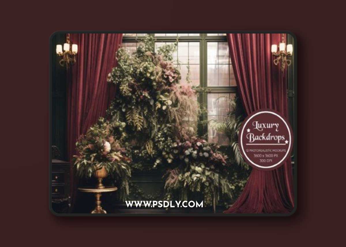 Luxury Velvet Curtains Backdrops