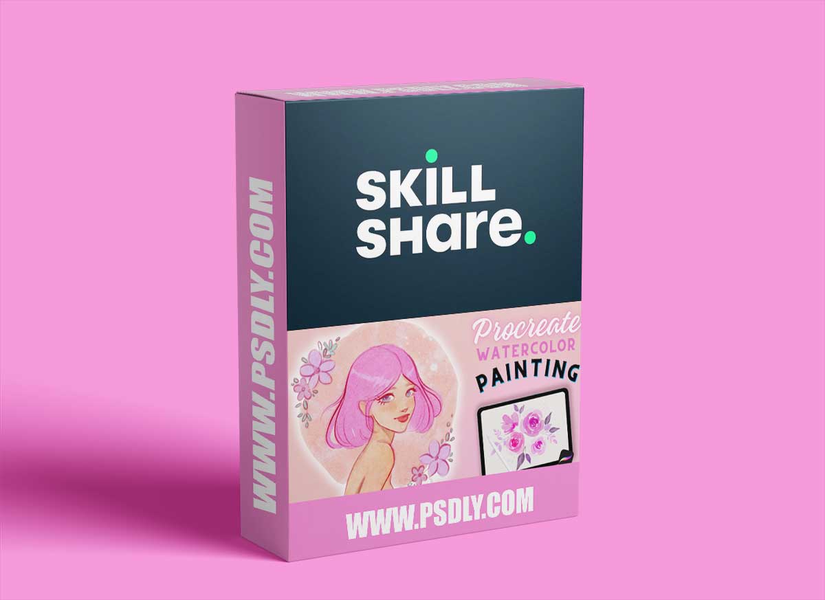 Procreate Watercolor Painting: How to Paint Characters, Watercolor Flowers, Leaves, and more!