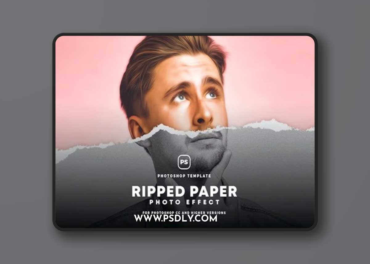 Ripped Paper Photo Effect