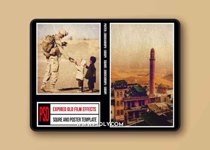 Square & Poster - Expired Old Film Effects