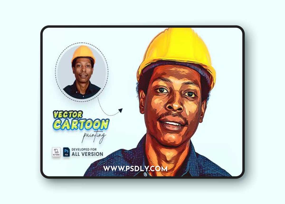 Vector Cartoon Painting - Photoshop Action