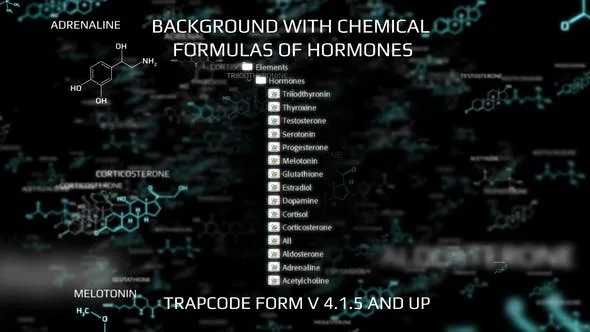 Videohive Chemical Formulas Background AE 48420690
