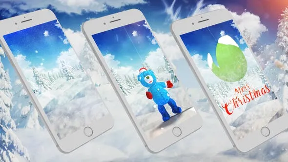 Videohive Christmas Bear Dance Ident Story 48905145