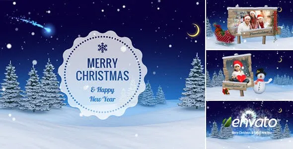 Videohive Christmas & New Year Gallery Winter Video Displays 6289662
