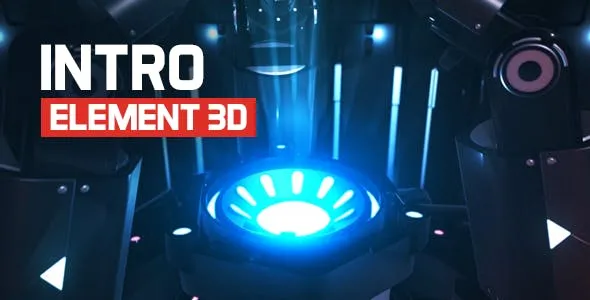Videohive Intro Logo Futuristic City - Element 3D 21067895