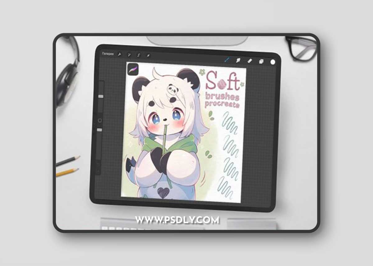 50 Soft Sketch Brushes for Procreate