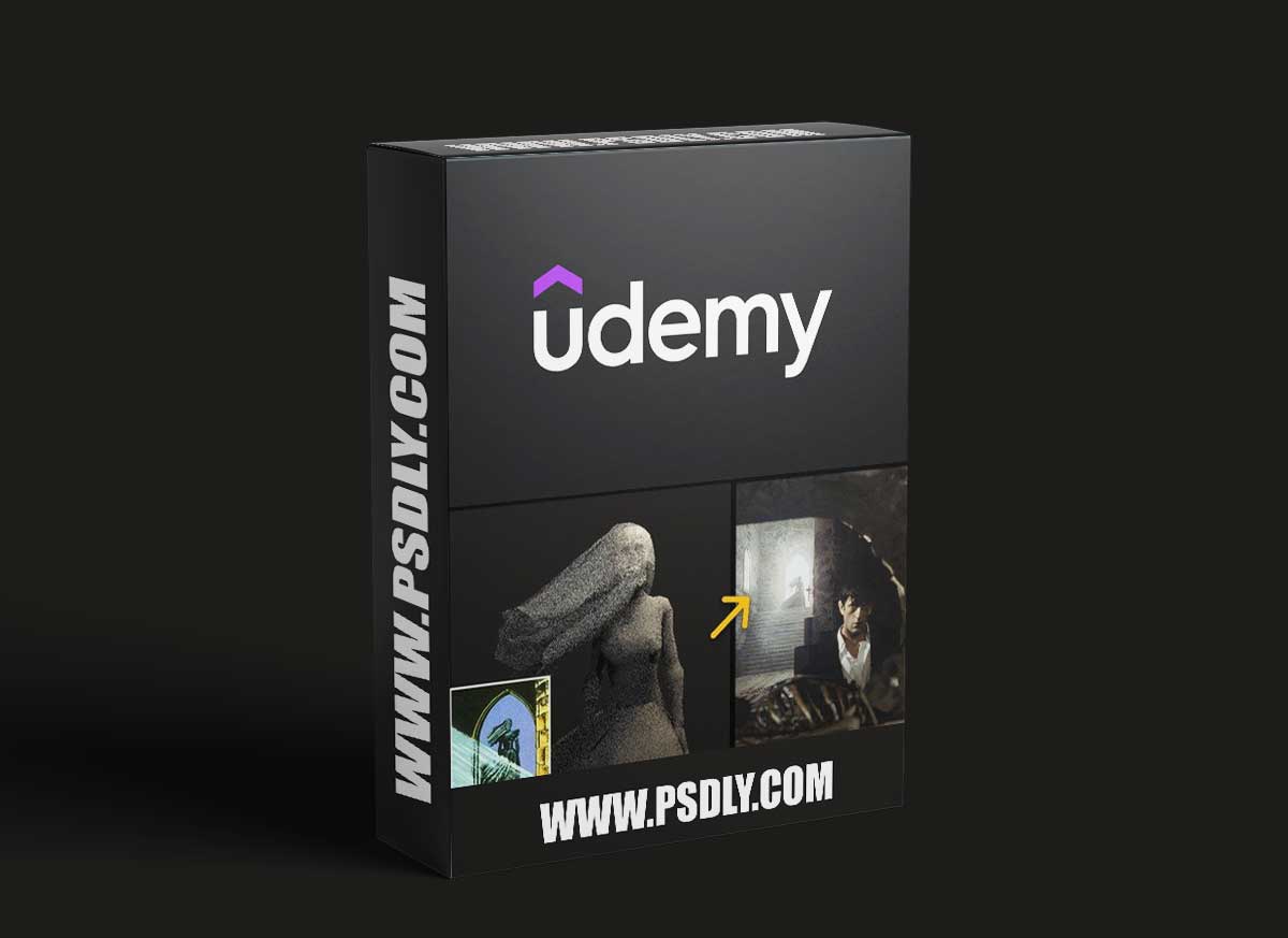 Blender, creating realistic horror scene + 37 stone assets