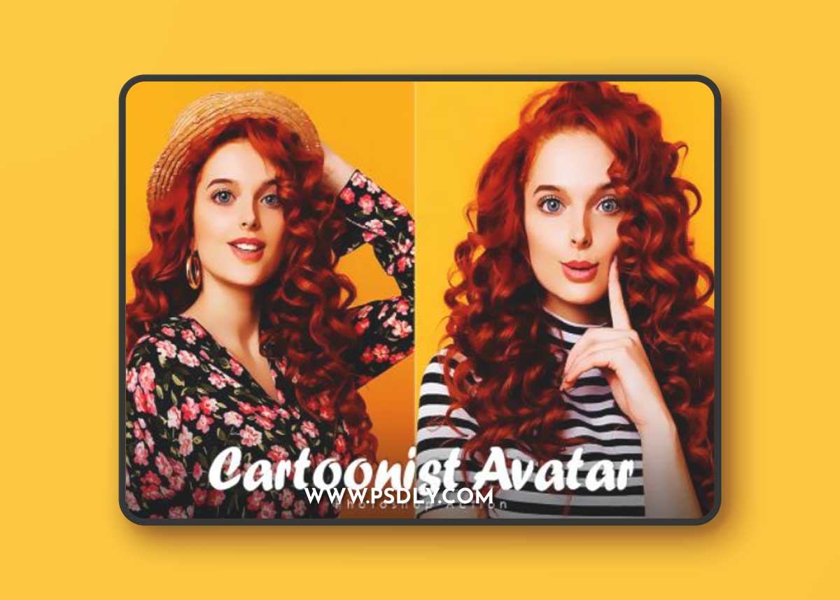 Cartoonist Avatar Photoshop Action