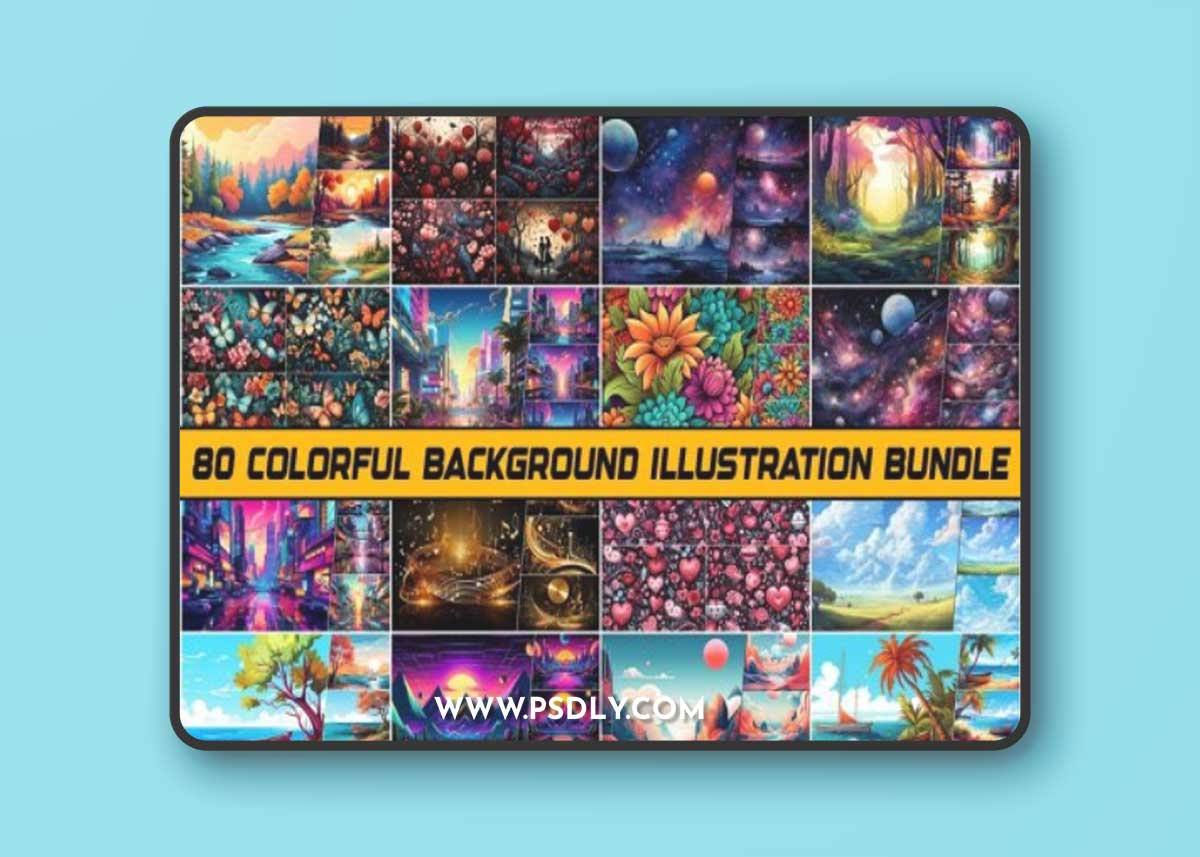 Colorful Background Illustration Bundle