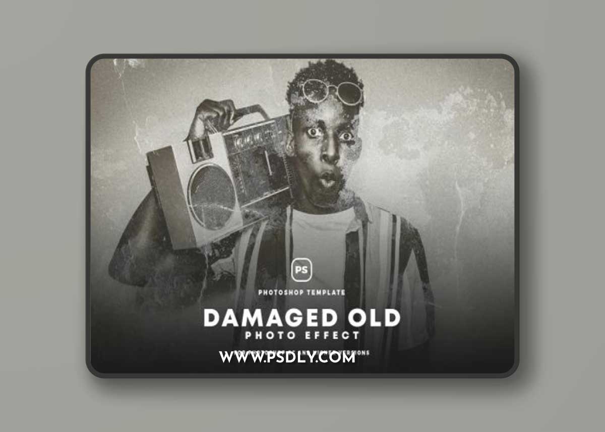 Damaged Old Photo Effect