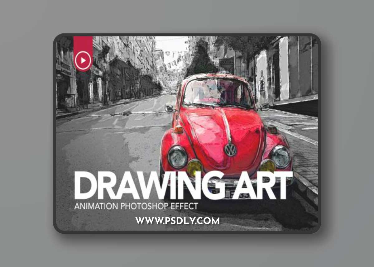 Drawing Art Animation Photoshop Action