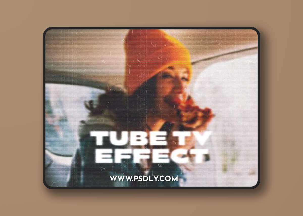 Old Tube Tv Photo Effect