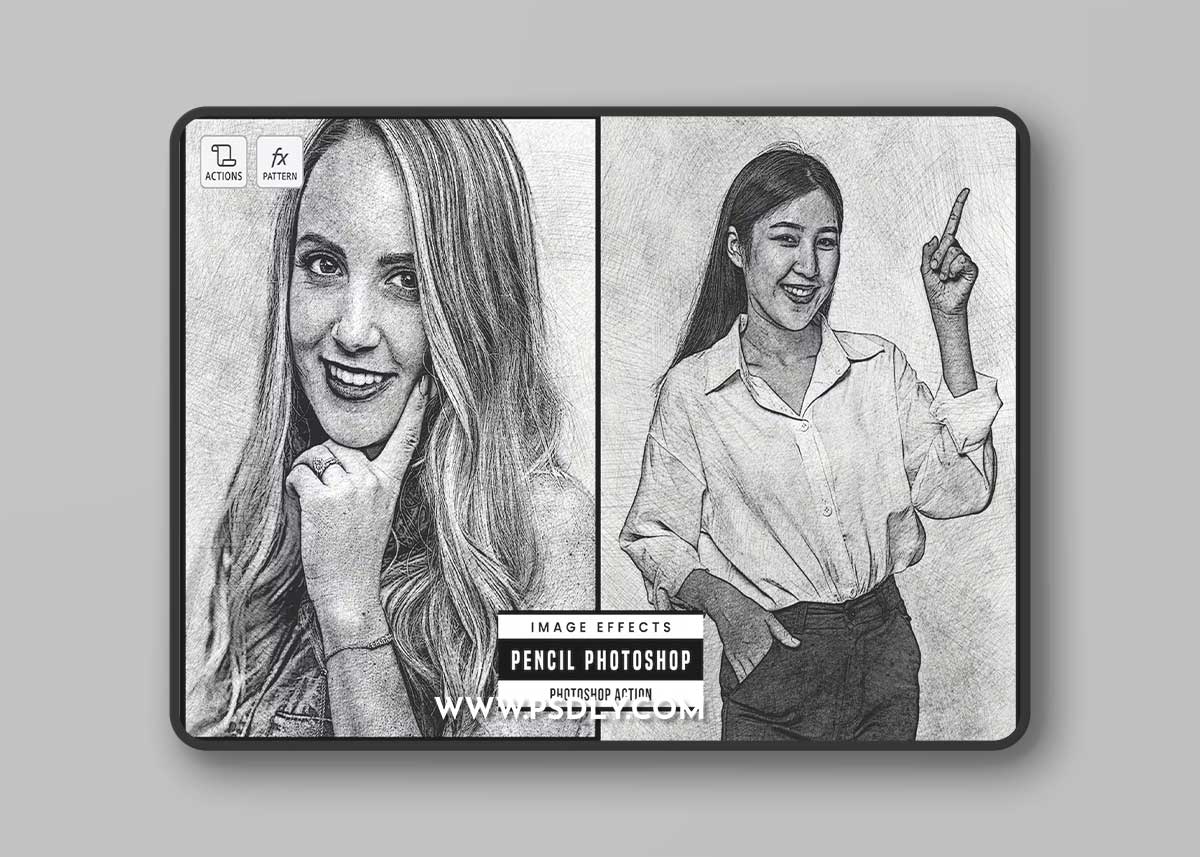 Pencil Photoshop Action