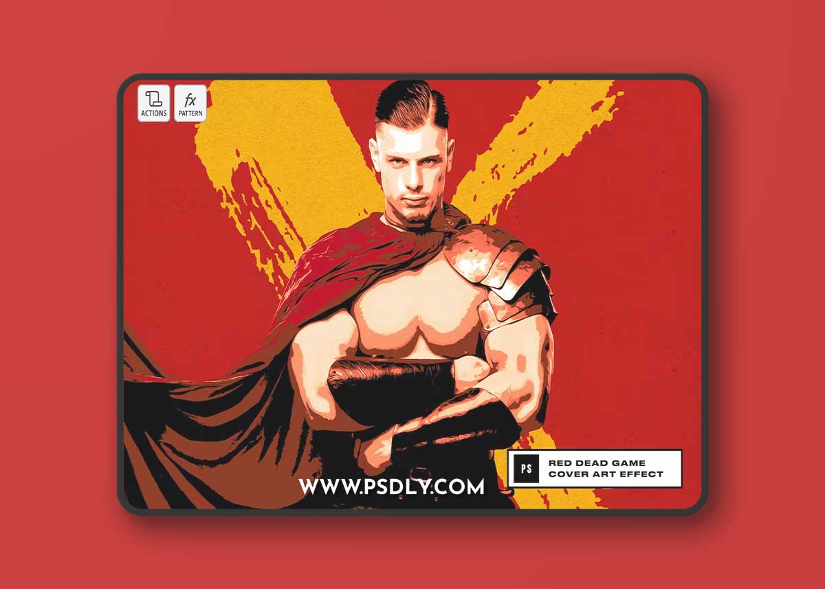 Red Dead Game Cover Art Effect