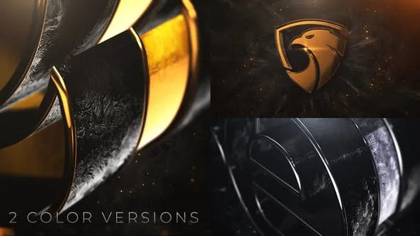 Videohive Black Gold And Silver Logo Reveal 25410304