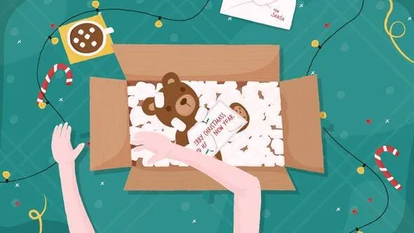 Videohive Christmas Gift Unpacking 49384367