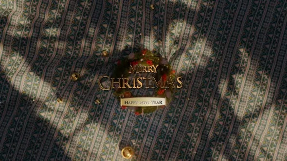 Videohive Christmas Wreath Logo 49078236