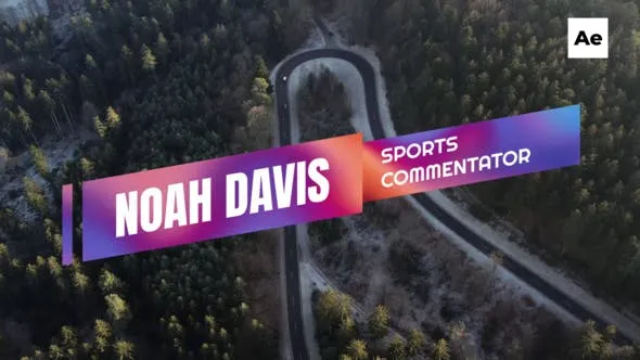 Videohive Gradient Skew Titles 49160015