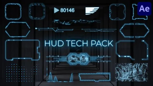 Videohive HUD Tech Pack for After Effects 48974764