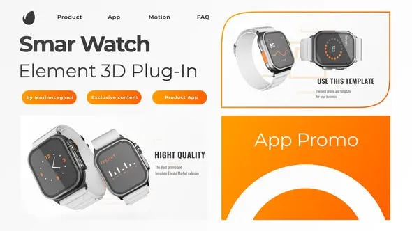 Videohive Smart Watch 3D Device Element 3D 49174685