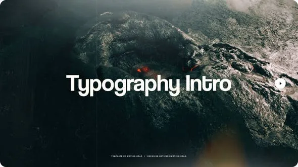 Videohive Typography Intro 49386829