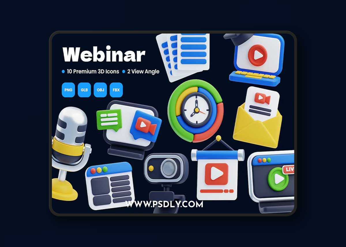 Webinar 3D icon 4MBARG7