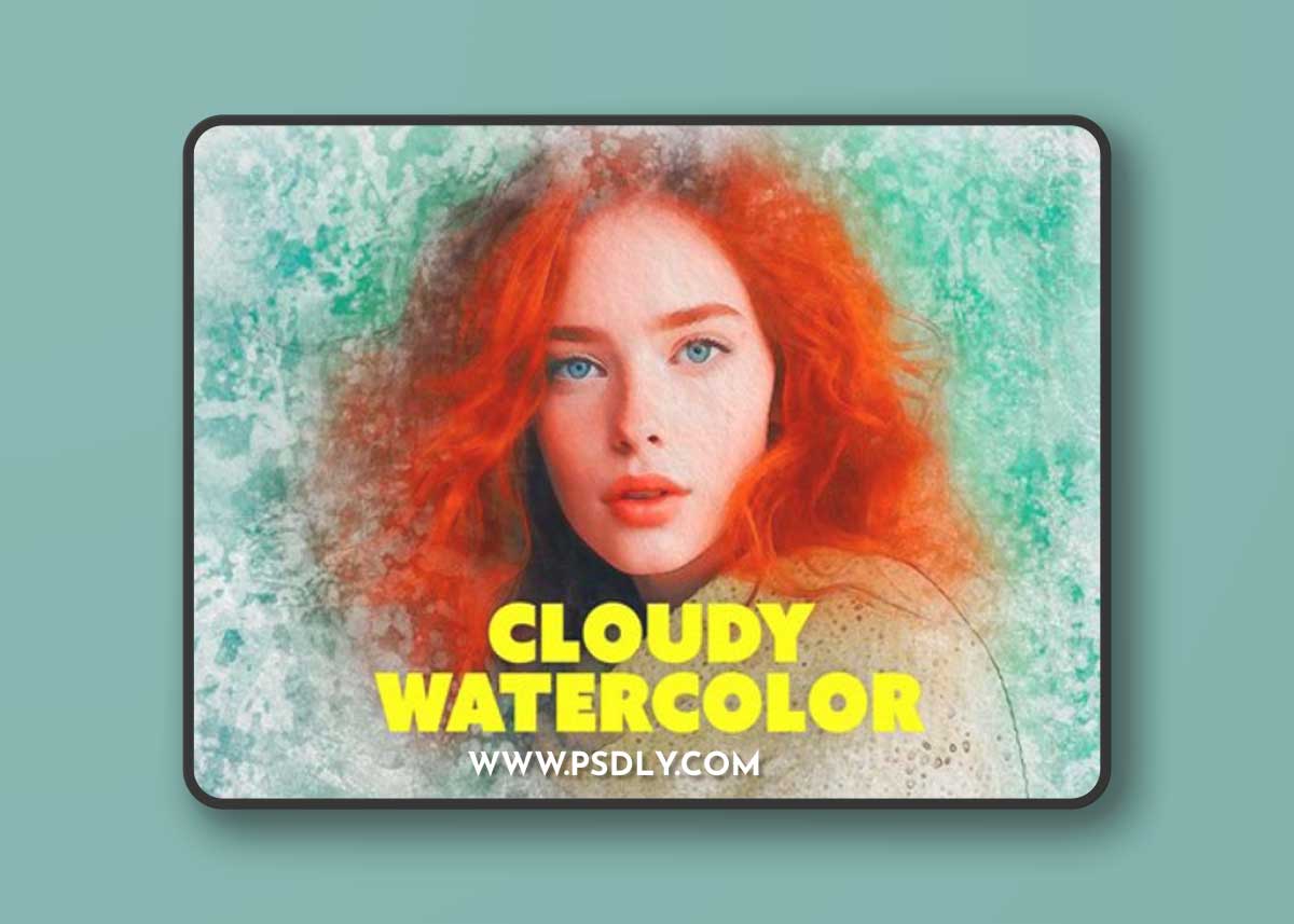 Cloudy Watercolor Photoshop Effect