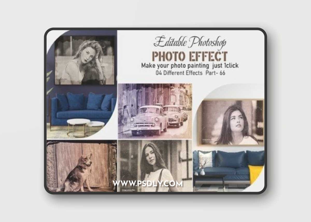 Editable Vintage Photoshop Effect