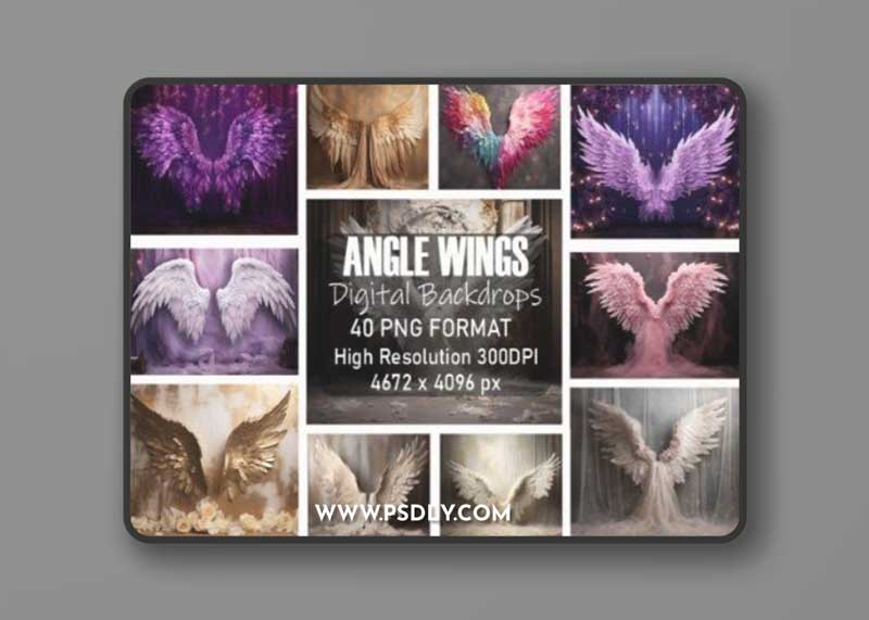 Fairytale Angel Wings Backdrops