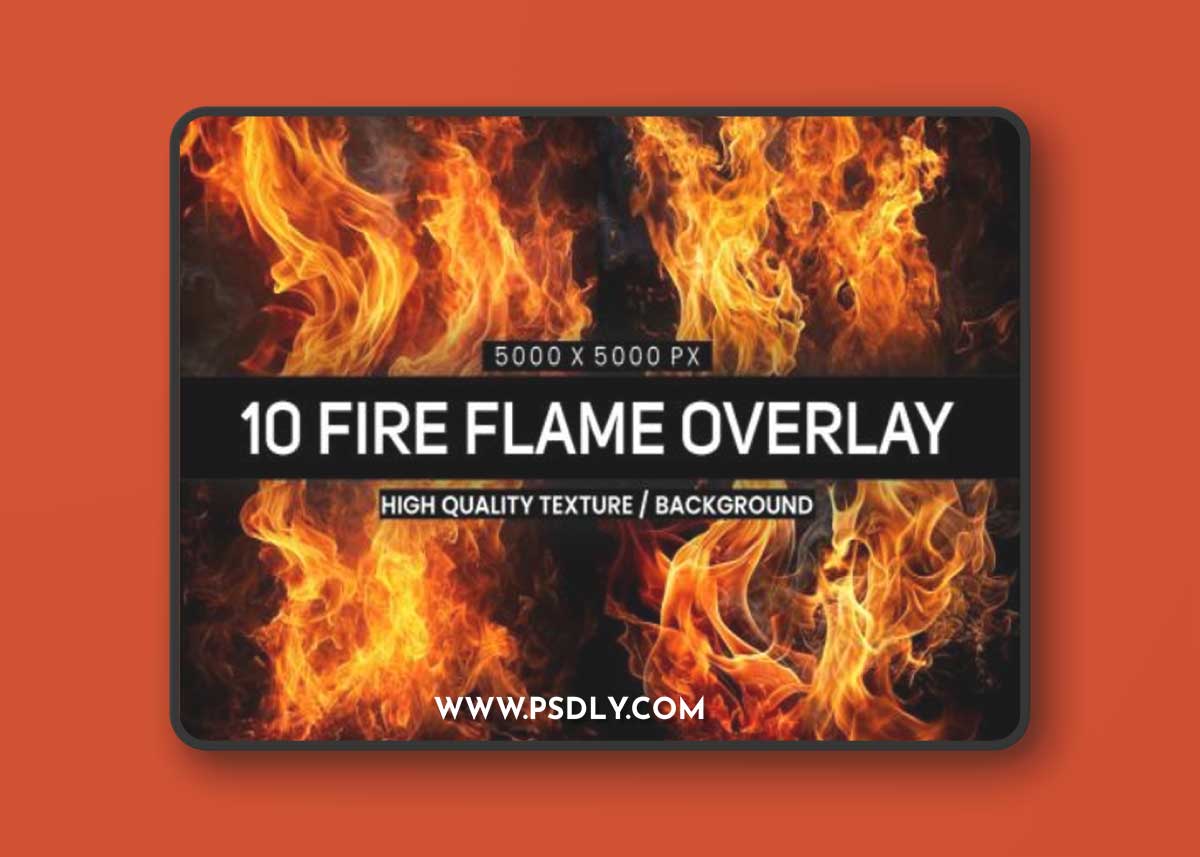 Fire Flames Backgrounds and Overlays