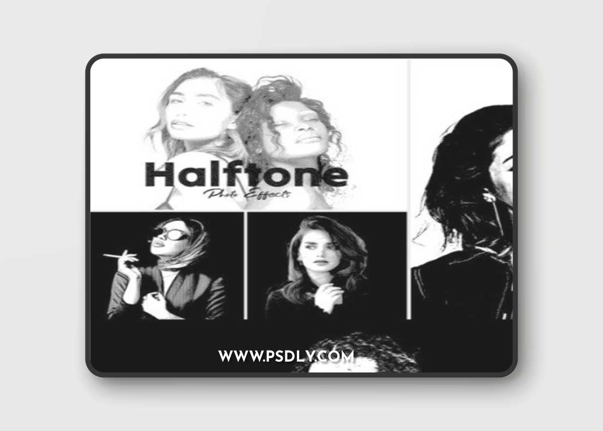 Halftone Photoshop Photo Effect